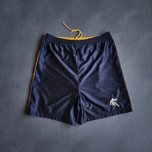 Y2K Baggy AND1 Reversible Navy Yellow Shorts Large